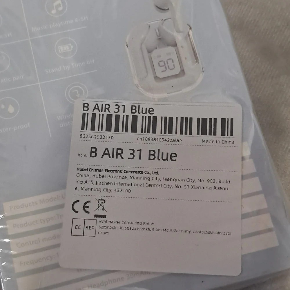 NWT Wireless Earbuds T-12 Max, Transparent Design, Fast Charging, Bluetooth